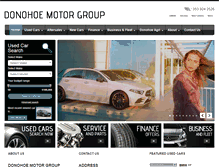 Tablet Screenshot of jdonohoemotors.ie